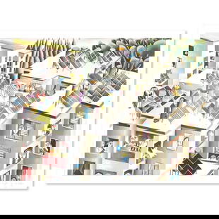 Yuval Mahler, Limited Edition Serigraph, Hand Signed and Numbered with Letter of Authenticity.: This is a limited edition serigraph on paper by Yuval Mahler. The piece comes hand signed by the artist, numbered, and with a letter of authenticity. Measures approximately 12" x 16". Reference#: