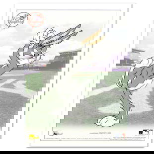 Bugs Bunny Pitching with the Yankees is a Limited Edition Sericel from Warner Bros.. Includes: Familiar characters, vibrant colors, and careful details make this sericel one for both serious collectors and casual fans. "Bugs Bunny Pitching with the Yankees" is a limited edition sericel by