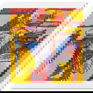 Lu Hong, "Passion of Summer" Limited Edition Serigraph, Numbered and Hand Signed with Letter of: Passion of Summer is a limited edition serigraph on paper by Lu Hong, numbered and hand signed by the artist. Includes Letter of Authenticity. Measures approx. 35" x 36.5" (with border), 30" x 31"