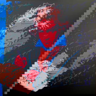 Andy Warhol- Silk Screen "Beethoven 11.392": Artist: Andy Warhol. Medium: Silk Screen. Title: Beethoven 11.392. Size: 38 1/2" x 38 1/2". Certificate of Authenticity: Is Included. Additional: limited edition silk screen print on museum board from