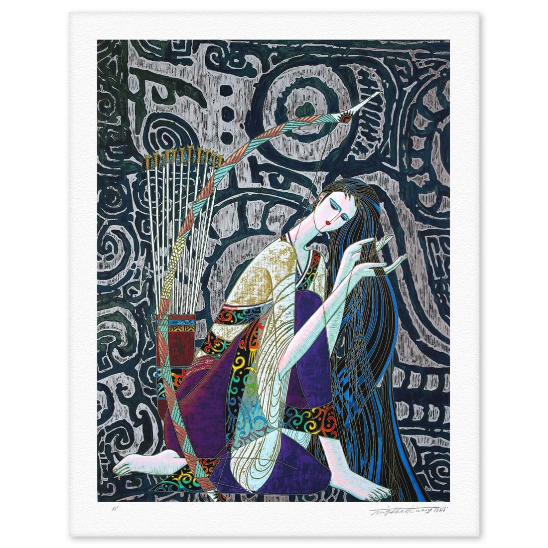 Ting Kuang- Silkscreen "Keeping Peace" (1 of 4)