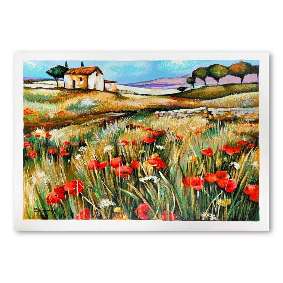 Yuri Dupond, "The Road Home" Hand Signed Limited Edition Serigraph on Paper with Letter of: The Road Home is a limited edition serigraph on paper by Yuri Dupond. It is numbered and hand signed and includes a letter of authenticity. Measures approximately 16" x 12" (image). Reference#: 76628.