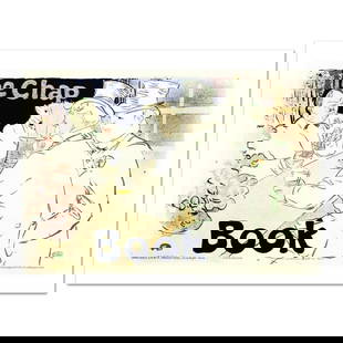The Chap Book Hand Pulled Lithograph by the RE Society, Image Originally by Henri de: The Chap Book is a hand pulled lithograph on paper by the RE Society, image originally by Henri de Toulouse-Lautrec. Includes Certificate of Authenticity! Measures approx. 26" x 19" (with border), 23"
