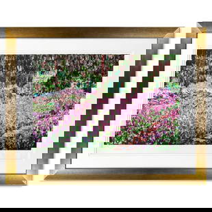 Claude Monet (1840-1926), "Le Jardin De Monet (1840-1926)" Framed Limited Edition Lithograph with: Le Jardin De Monet is a framed limited edition lithograph on paper by Claude Monet. Printed by Atelier Tete a Tete in Paris and authorized by the Monet Estate and ADAGP Paris , the piece is plate sign