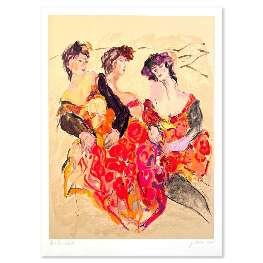 Lea Avizedek, Hand Signed, Numbered Limited Edition with Letter of Authenticity.: This is a limited edition on paper by Lea Avizedek. The piece comes hand signed by the artist, numbered, and with a letter of authenticity. Measures approximately 25" x 18". Reference#: 76040.