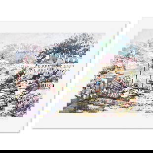 Marilyn Simandle, "Paris View" Limited Edition Printers Proof, Numbered and Hand Signed with Letter: Paris View is a limited edition printers proof on paper by Marilyn Simandle, numbered and hand signed by the artist. Includes Letter of Authenticity. Measures approx. 18.5" x 24" (border), 14" x 20" (