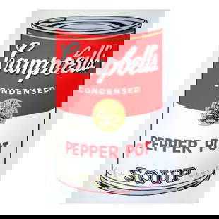 Andy Warhol "Soup Can 11.51 (Pepper Pot)" Silk Screen Print from Sunday B Morning.: Soup Can 11.51 (Pepper Pot) is a silk screen print on paper (open edition) from Sunday B Morning featuring the works of Andy Warhol. The piece is stamped in blue on the back with "Published by Sunday