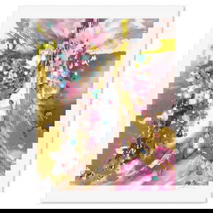 Suzanne Marie, "Golden Serenade" Limited Edition Printer's Proof Serigraph, Numbered and Hand Signed: Golden Serenade is a limited edition printer's proof serigraph on paper by Suzanne Marie, numbered and hand signed by the artist. Includes Letter of Authenticity. Measures approx. 37" x 30" (border),