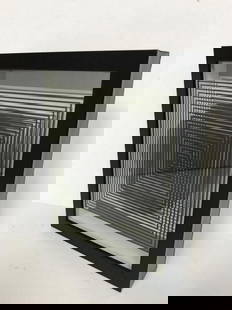 Victor Vasarely- 3D Wall Sculpture/object "Cinetiques": Artist: Victor Vasarely. Medium: 3D Wall Sculpture/object. Title: Cinetiques. Size: 11" x 10". Measures approx. 13" x 11" (framed). Certificate of Authenticity: Is included. Additional: Measures 11x13