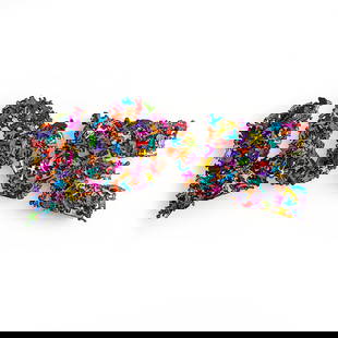 Patricia Govezensky- Original Painting on Cutout Steel "L O V E": Artist: Patricia Govezensky. Medium: Original Painting on Cutout Steel. Title: L O V E. Size: 10.5" x 23.5". Signature: Hand Signed by the artist. Certificate of Authenticity: From the publisher.
