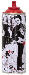 Mr. Brainwash- SPRAY CAN "PUP ART, 2020": Artist: Mr. Brainwash. Medium: SPRAY CAN. Title: PUP ART, 2020. Size: 7.5" x 2.5". Signature: Numbered and dated. Additional: Cans Include Case. Reference#: 14428.