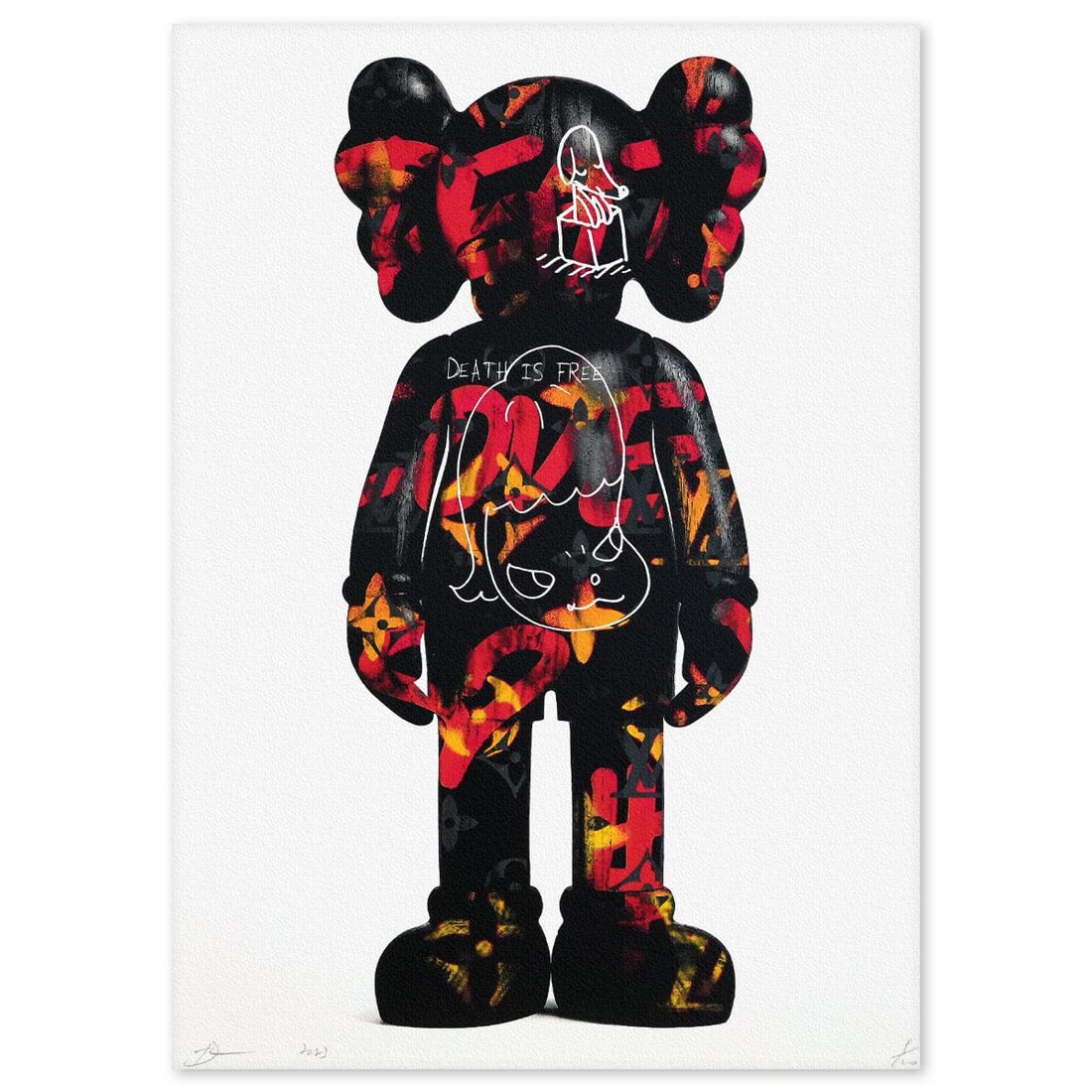 Death NYC- Fine art Print: Artist: Death NYC. Medium: Fine art Print. Size: 18" x 13". Signature: Hand signed and numbered. Certificate of Authenticity: Is included. Additional: Paper: Fine art 300 gsm paper. DEATH chooses to k