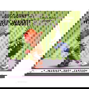 Wideo Wabbit Limited Edition Giclee from Warner Bros., Numbered with Hologram Seal and Certificate: Wideo Wabbit is a limited edition giclee on paper from Warner Bros., numbered with hologram seal of Authenticity. This image was originally used as a "lobby card" displayed in theater lobbies to