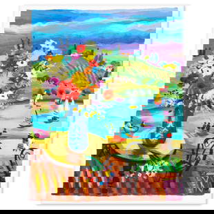 Shlmo Alter- Serigraph "Ships Ashore": Artist: Shlmo Alter. Medium: Serigraph. Title: Ships Ashore. Size: 10" x 13". Signature: Hand signed and numbered. Reference#: 74782.