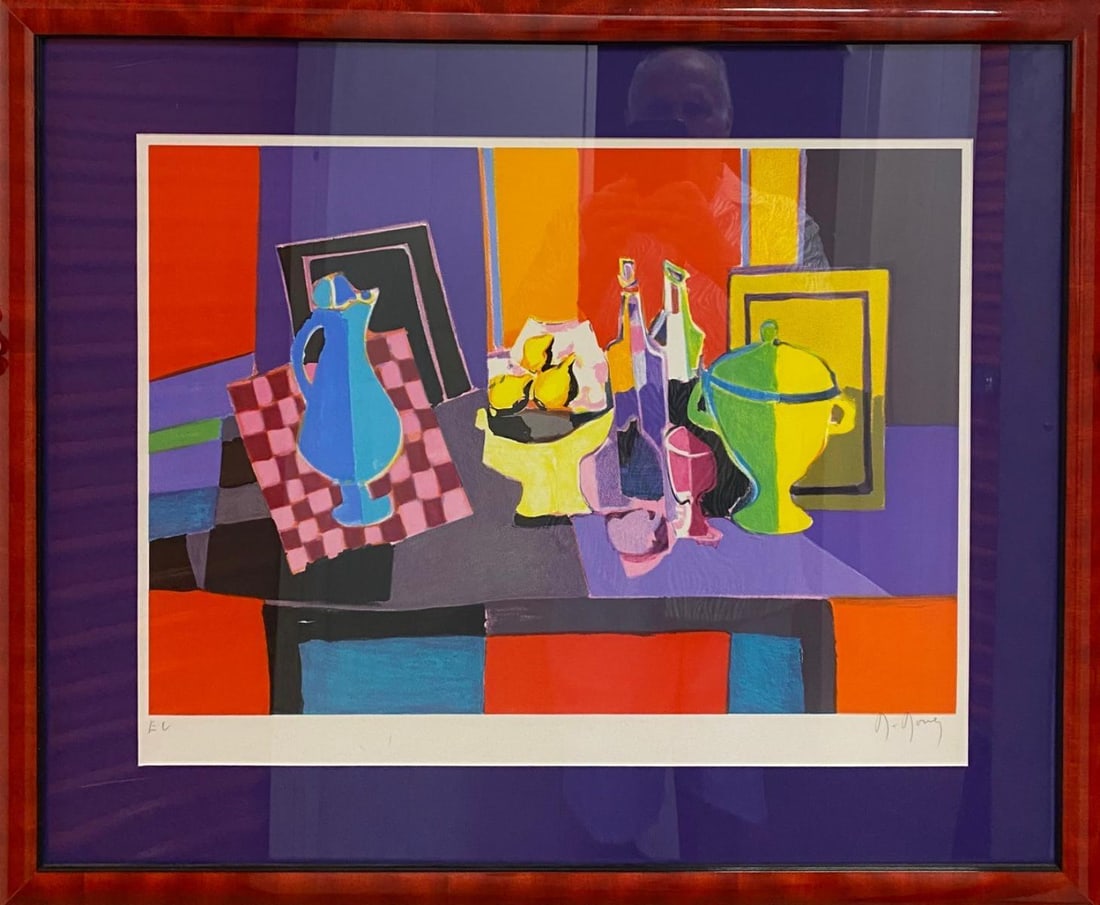 Marcel Mouly- Original hand signed and numbered lithograph on paper: Artist: Marcel Mouly. Medium: Original hand signed and numbered lithograph on paper. Measures approx. 30" x 40" (framed). Reference#: 43282.