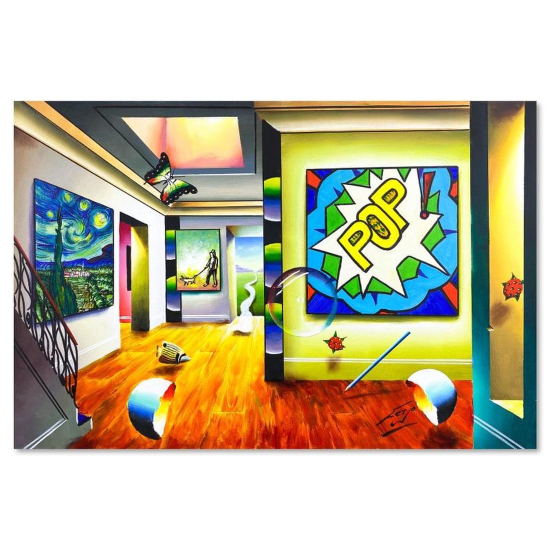 Ferjo, Original Oil Painting on Canvas, Hand Signed with Letter of Authenticity: This is an original oil painting on stretched canvas by Ferjo, hand signed by the artist. Includes Letter of Authenticity. Measures approx. 24" x 36" (image). Reference#: 85932.