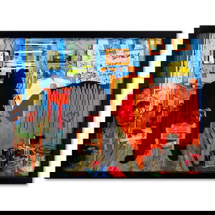 Mr. Brainwash, Custom Framed Plate Signed Offset Lithograph.: This is an offset lithograph on paper by Mr. Brainwash, bearing the plate signature of the artist. This piece comes custom framed. Measures approx. 26" x 34" (frame), 23.5" x 31.5" (image). Reference#