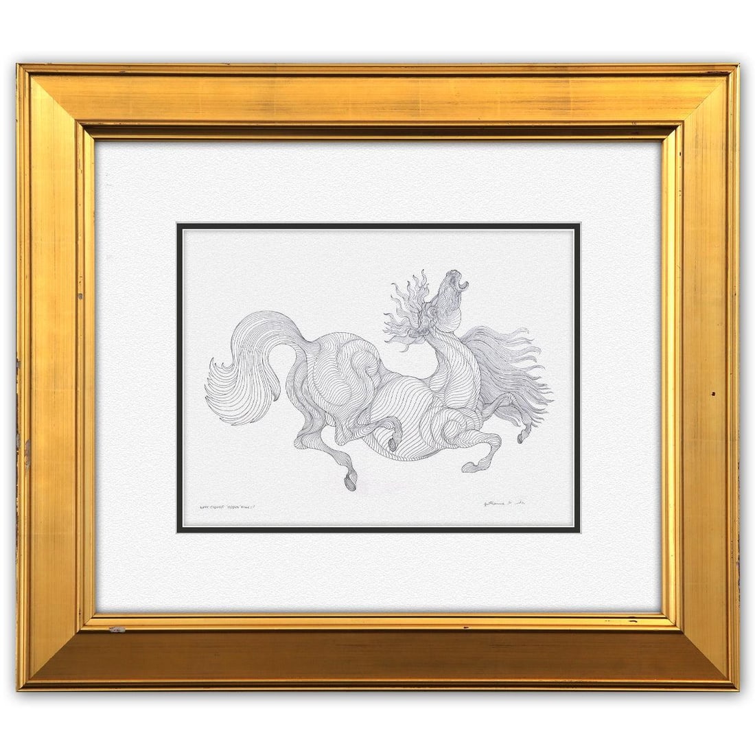 Guillaume Azoulay- Original Pen and Ink Drawing "Autre Esquisse Hidden" (1 of 4)