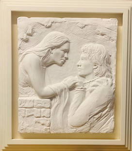 Bill Mack- Wall sculpture cast: Artist: Bill Mack. Medium: Wall sculpture cast. Measures approx. 24" x 30" (framed). Signature: Signed and numbered. Reference#: 54232.
