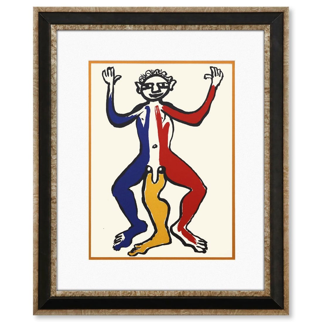 Alexander Calder- Lithograph "DLM212 - UN PATRIOTE": Artist: Alexander Calder. Medium: Lithograph. Title: DLM212 - UN PATRIOTE. Size: 15" x 11". Measures approx. 23" x 19" (framed). Certificate of Authenticity: Is included. Reference#: 45492.