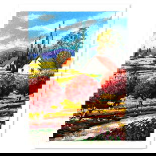 Mark Braver, Limited Edition Serigraph, Hand Signed and Numbered with Letter of Authenticity.: This is a limited edition serigraph on paper by Mark Braver. The piece comes hand signed by the artist, numbered, and with a letter of authenticity. Measures approximately 12" x 8.5". Reference#: 7624