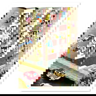 Yuval Mahler, Limited Edition Serigraph, Hand Signed and Numbered with Letter of Authenticity.: This is a limited edition serigraph on paper by Yuval Mahler. The piece comes hand signed by the artist, numbered, and with a letter of authenticity. Measures approximately 6" x 8.5". Reference#: 7794