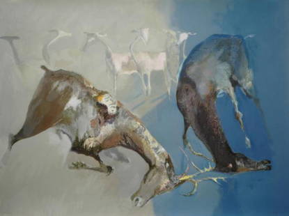Edwin Salomon- Original Serigraph "Survival": Artist: Edwin Salomon. Medium: Original Serigraph. Title: Survival. Size: 27.5" x 36.5". Signature: Hand Signed by the Artist. Certificate of Authenticity: From the publisher. Reference#: 21181.
