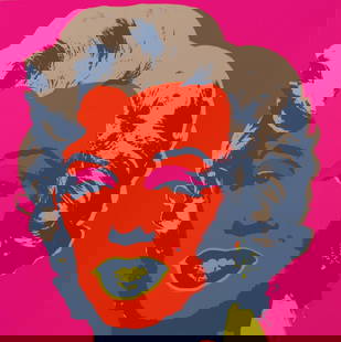 Andy Warhol- Silk Screen "Marilyn Monroe 11.22": Artist: Andy Warhol. Medium: Silk Screen. Title: Marilyn Monroe 11.22. Size: 36" x 36". Certificate of Authenticity: From the publisher. Additional: The piece is stamped in blue on the back with "Publ