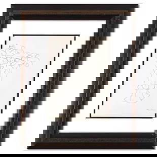 Henri Matisse (1869-1954), Framed Lithograph, Plate Signed with Letter of Authenticity.: This is a lithograph by Henri Matisse (1869-1954), dated 1941 and bearing the plate signature of the artist. This piece comes custom framed. Includes Letter of Authenticity. Measures approx. 18" x 20.