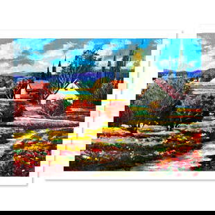 Mark Braver, Limited Edition Serigraph, Hand Signed and Numbered with Letter of Authenticity.: This is a limited edition serigraph on paper by Mark Braver. The piece comes hand signed by the artist, numbered, and with a letter of authenticity. Measures approximately 9" x 12". Reference#: 76242.