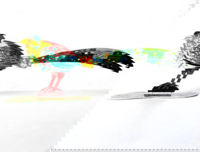 David Gershtein- Free Standing Sculpture "Generous Bird": Artist: David Gershtein. Medium: Free Standing Sculpture. Title: Generous Bird. Size: 5.1" x 13.7". Signature: Signed by the artist. Certificate of Authenticity: Is included. Additional: This piece is