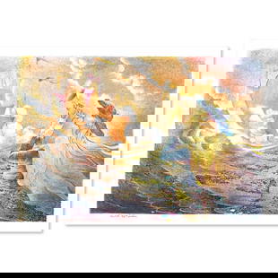 Zina Roitman, Limited Edition Serigraph, Hand Signed and Numbered, Letter of Authenticity.: This is a limited edition serigraph on paper by Zina Roitman. The piece comes hand signed by the artist, numbered, and with a letter of authenticity. Measures approximately 12" x 18". Reference#: 7961