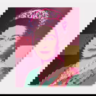 Andy Warhol- Silk Screen on Museum Board "Queen Elizabeth II of the United Kingdom 335": Artist: Andy Warhol. Medium: Silk Screen on Museum Board. Title: Queen Elizabeth II of the United Kingdom 335. Size: 38" x 30" 1/4". Certificate of Authenticity: Limited Edition of 3500. Additional: A