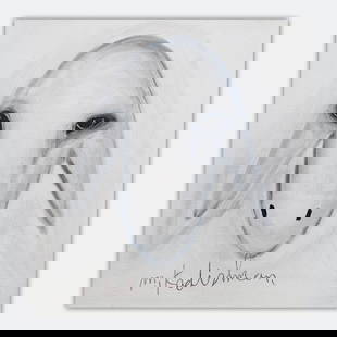 Menashe Kadishman- Original Acrylic on Canvas "Untitled": Artist: Menashe Kadishman. Medium: Original Acrylic on Canvas. Title: Untitled. Size: 13" x 12". Signature: Hand Signed by the artist. Certificate of Authenticity: Is included. Additional: Stretched a