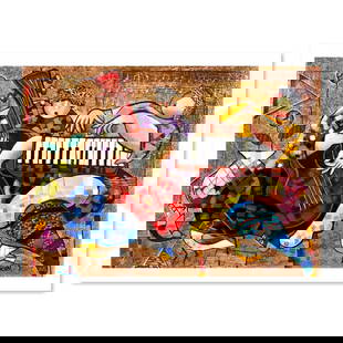 Dorit Levi, "Folklore" Limited Edition Serigraph, Hand Signed and Numbered with Letter of: Folklore is a limited edition serigraph on paper by Dorit Levi. The piece comes hand signed by the artist, numbered, and with a letter of authenticity. Measures approximately 14" x 19". Reference#: 77