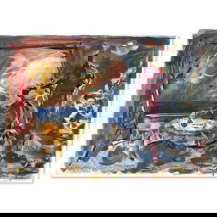 Avinoam Kosowsky, Hand Signed, Numbered Limited Edition with Letter of Authenticity.: This is a limited edition on paper by Avinoam Kosowsky. The piece comes hand signed by the artist, numbered, and with a letter of authenticity. Measures approximately 19" x 26.5". Reference#: 77524.