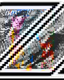 Mr. Brainwash- Offset Lithograph: Artist: Mr. Brainwash. Medium: Offset Lithograph. Size: 30" x 22". Measures approx. 31" x 29" (framed). Signature: Signed in plate. Certificate of Authenticity: Is included. Additional: Custom framed.