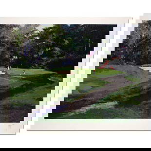 Mark King (1931-2014), "Merion #11" Hand Signed Limited Edition Serigraph with Letter of: Merion #11 is a limited edition serigraph on paper by Mark King (1931-2014). Hand signed and numbered, this piece comes with a letter of authenticity and measures approximately 23" x 30" (image). Refe