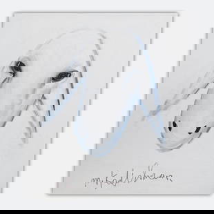 Menashe Kadishman- Original Acrylic on Canvas "Untitled": Artist: Menashe Kadishman. Medium: Original Acrylic on Canvas. Title: Untitled. Size: 13" x 12". Signature: Hand Signed by the artist. Certificate of Authenticity: Is included. Additional: Stretched a
