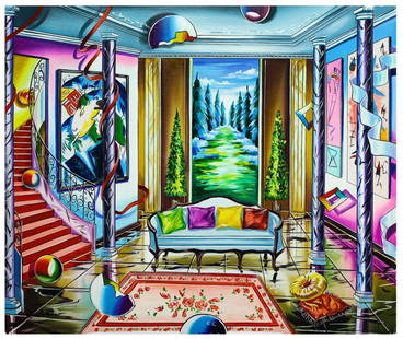 Alexander Astahov- Original Oil on Canvas "House in the Forest": Artist: Alexander Astahov. Medium: Original Oil on Canvas. Title: House in the Forest. Size: 20" x 24". Signature: Hand Signed by the artist. Certificate of Authenticity: From the publisher. Reference