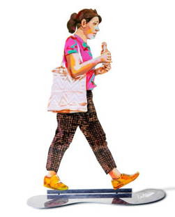 David Gershtein- Free Standing Sculpture "WATER DRINKER": Artist: David Gershtein. Medium: Free Standing Sculpture. Title: WATER DRINKER. Size: 16.3" x 10.4". Signature: Signed. Certificate of Authenticity: Is included. Additional: This piece is free