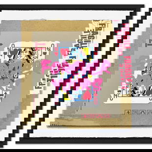 Mr. Brainwash, "Queen of Love (Pink)" Framed Limited Edition Silk Screen, Hand Signed with: Queen of Love (Pink) is a limited edition silk screen print on paper by Mr Brainwash, hand signed and thumb-printed by the artist. The piece comes custom framed with a Certificate of Authenticity. Mea