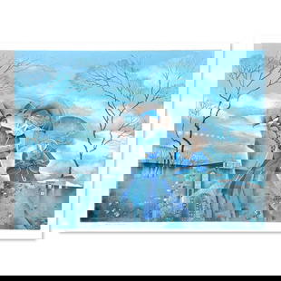 Zina Roitman, Limited Edition Serigraph, Hand Signed and Numbered, Letter of Authenticity.: This is a limited edition serigraph on paper by Zina Roitman. The piece comes hand signed by the artist, numbered, and with a letter of authenticity. Measures approximately 20" x 27". Reference#: 7964
