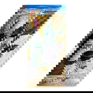 Dima Gorban, "Celebration" Hand Signed Limited Edition Serigraph on Paper with Letter of: Celebration is a limited edition serigraph on paper by Dima Gorban. It is numbered and hand signed and includes a letter of authenticity. Measures approximately 18" x 8" (image). Please note: the corn
