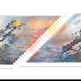 Zina Roitman, Limited Edition Serigraph, Hand Signed and Numbered, Letter of Authenticity.: This is a limited edition serigraph on paper by Zina Roitman. The piece comes hand signed by the artist, numbered, and with a letter of authenticity. Measures approximately 12.5" x 18". Reference#: 79