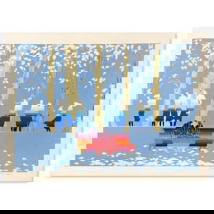 Zina Roitman, Limited Edition Serigraph, Hand Signed and Numbered, Letter of Authenticity.: This is a limited edition serigraph on paper by Zina Roitman. The piece comes hand signed by the artist, numbered, and with a letter of authenticity. Measures approximately 18" x 26.5". Reference#: 79