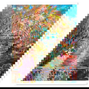 Zina Roitman, Limited Edition Serigraph, Hand Signed and Numbered, Letter of Authenticity.: This is a limited edition serigraph on paper by Zina Roitman. The piece comes hand signed by the artist, numbered, and with a letter of authenticity. Measures approximately 25.5" x 21". Reference#: 79