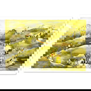 Zina Roitman, Limited Edition Serigraph, Hand Signed and Numbered, Letter of Authenticity.: This is a limited edition serigraph on paper by Zina Roitman. The piece comes hand signed by the artist, numbered, and with a letter of authenticity. Measures approximately 8" x 7". Reference#: 79597.