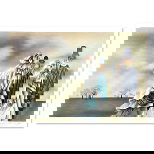 Avigail Yoresh, Limited Edition Serigraph, Hand Signed and Numbered with Letter of Authenticity.: This is a limited edition serigraph on paper by Avigail Yoresh. The piece comes hand signed by the artist, numbered, and with a letter of authenticity. Measures approximately 19.5" x 13". Reference#: