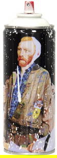 Mr. Brainwash- SPRAY CAN "VAN GOGH, 2020": Artist: Mr. Brainwash. Medium: SPRAY CAN. Title: VAN GOGH, 2020. Size: 7.5" x 2.5". Signature: Numbered and dated. Additional: Cans Include Case. Reference#: 14414.